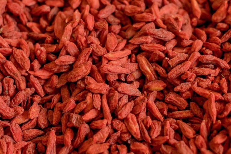 Bayas de Goji deshidratadas y listas para su consumo